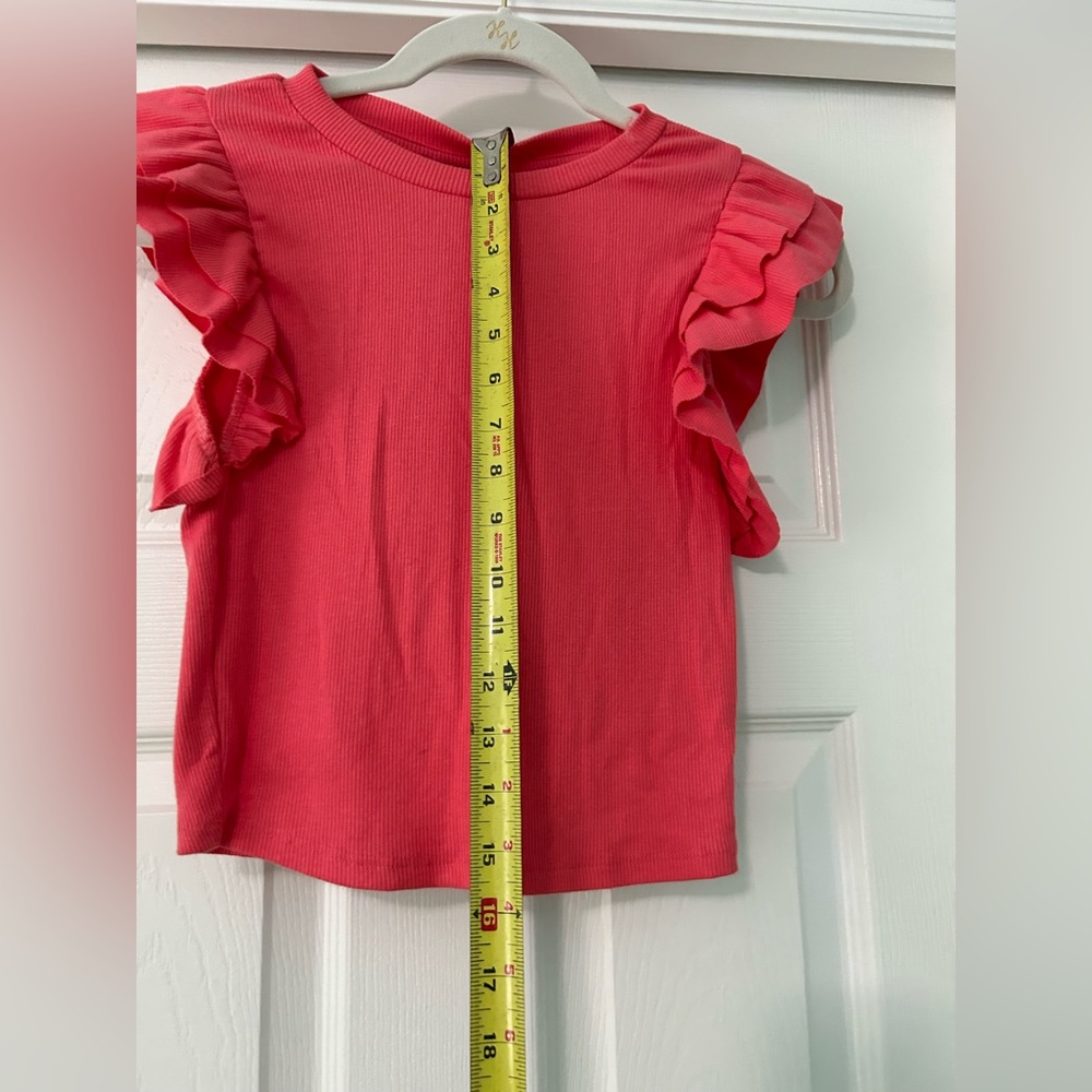 Zara ruffled sleeve tank